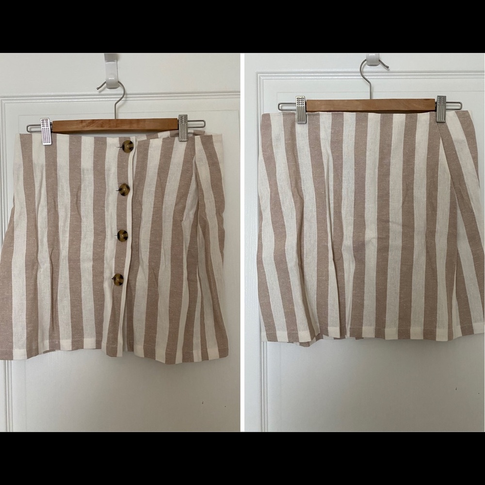 Linen mini skirt